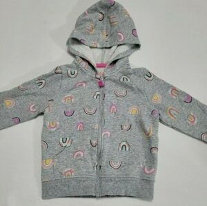 Toddler Girls' Rainbow Long Sleeve Jacket - Grey, Size 2T by Cat & Jack